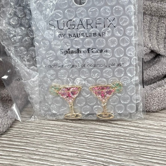 BAUBLEBAR Earrings Sugarflix Martini Cosmos Lime Glass Splash Of Cranberry NWT - Picture 5 of 10